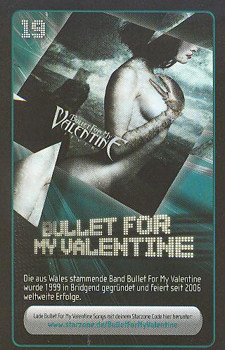 Starzone Sammelkarte - BULLET FOR MY VALENTINE - Rewe - Nr. 19