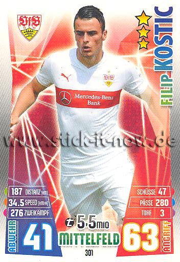 Match Attax 15/16 - Filip KOSTIC - VfB Stuttgart - Nr. 301