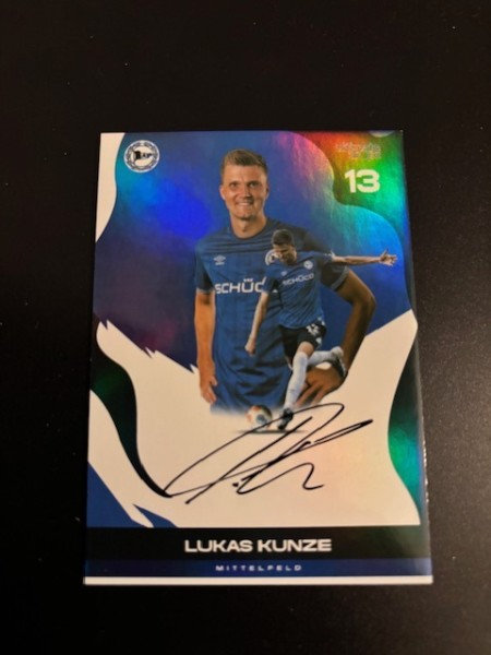 This is Arminia (2025) - On Card Signature - Lukas Kunze 07/70