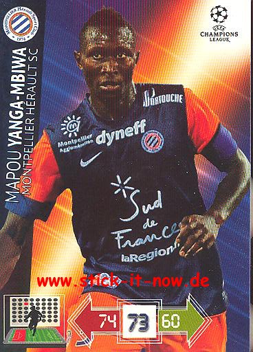 Panini Adrenalyn XL CL 12/13 - Montpellier HSC - Mapou Yanga-Mbiwa