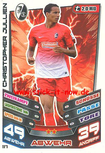 Match Attax 13/14 - SC Freiburg - Christopher Jullien - Nr. 117