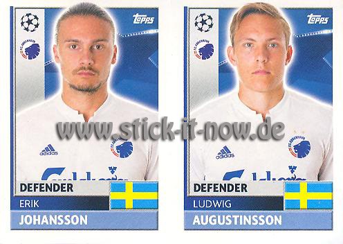 Topps Champions League Sticker 16/17 - Nr. QFD 5 + 6