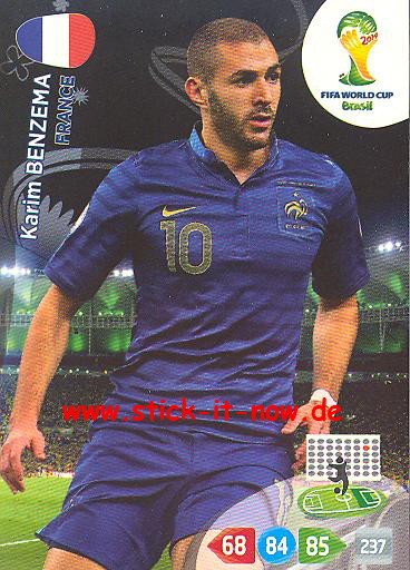 Panini Adrenalyn XL Brasil WM 2014 - Karim BENZEMA