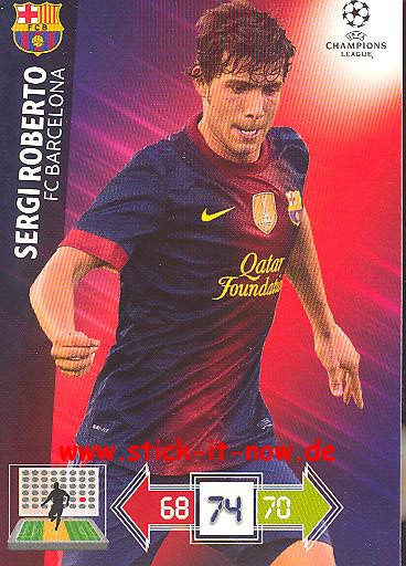 Panini Adrenalyn XL CL 12/13 - FC Barcelona - Sergi Roberto