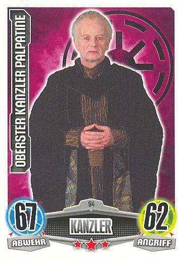 Force Attax - OBERSTER KANZLER PALPATINE - Kanzler - Die Republik - Movie Collection