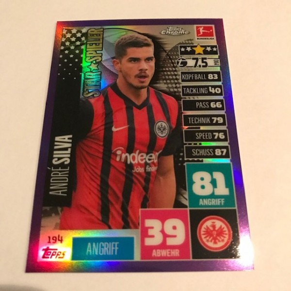 Match Attax BL Chrome 20/21 - Nr. 194 ( Lila 239/299 )