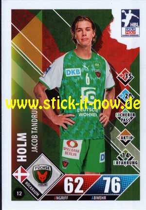 LIQUI MOLY Handball Bundesliga "Karte" 20/21 - Nr. 12