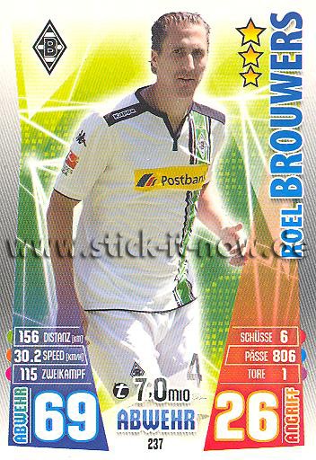 Match Attax 15/16 - Roel BROUWERS - Bor. M'gladbach - Nr. 237