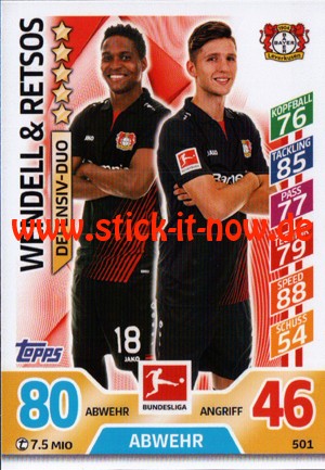 Topps Match Attax Bundesliga 17/18 EXTRA - Nr. 501