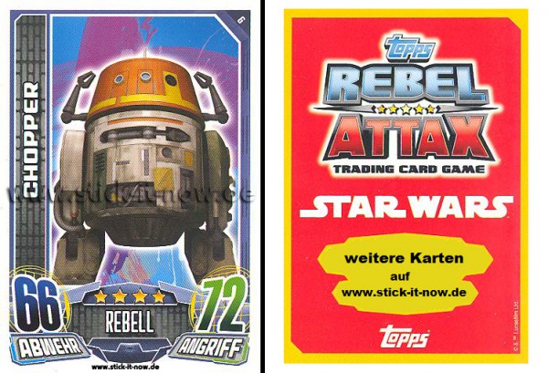 Rebel Attax - Serie 1 (2015) - CHOPPER - Nr. 6