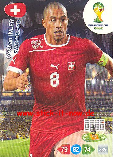 Panini Adrenalyn XL Brasil WM 2014 - Gökhan INLER