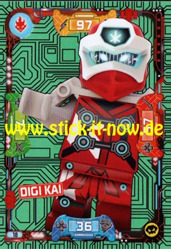 Lego Ninjago Trading Cards - SERIE 5 (2020) - Nr. 18 ( Neon Karte )