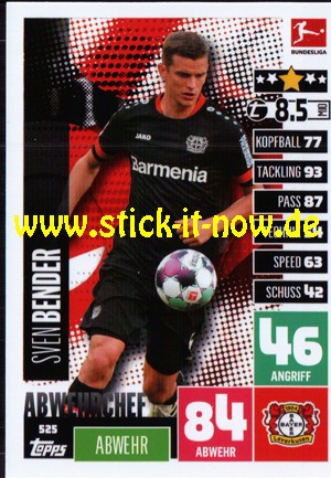 Topps Match Attax Bundesliga 2020/21 "Extra" - Nr. 525