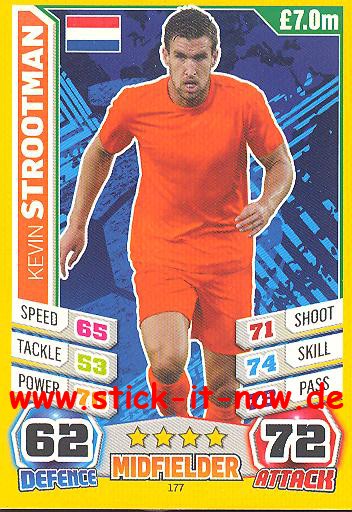 Match Attax "World Stars WM 2014" - KEVIN STROOTMAN - Nr. 177