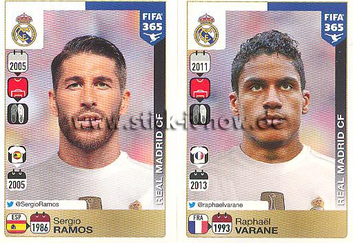 Panini FIFA 365 Sticker - Nr. 374 - 375