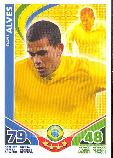 Match Attax WM 2010 - GER/Edition - DANI ALVES - Brasilien