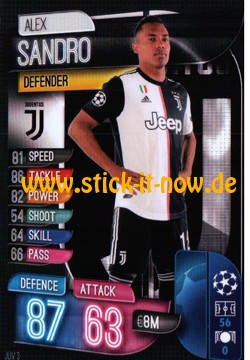 Match Attax Champions League 2019/20 - Nr. JUV 3