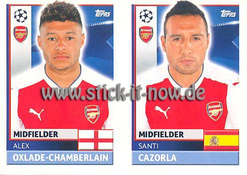 Topps Champions League Sticker 16/17 - Nr. ARL 14 + 15