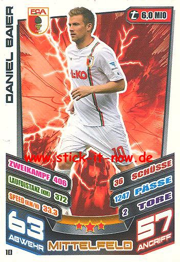 Match Attax 13/14 - FC Augsburg - Daniel Baier - Nr. 10