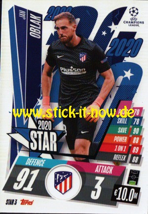 Match Attax Champions League 2020/21 "Festive" - Nr. STAR 3