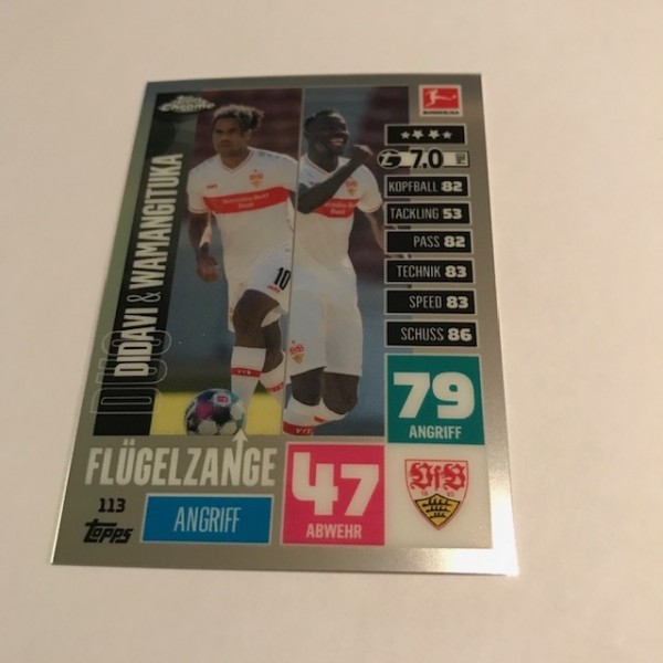 Match Attax BL Chrome 20/21 - Nr. 113 - DIDAVI & WAMANGITUKA