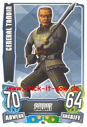 Force Attax - Star Wars - Clone Wars - Serie 4 - GENERAL TANDIN - Nr. 96