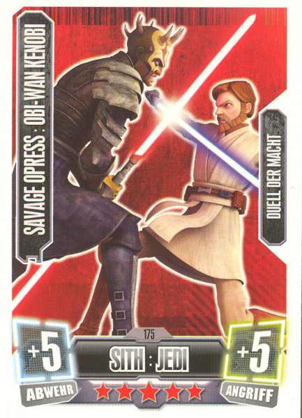 Force Attax - Serie II - Duell der Macht - Savage Opress : Obi-Wan Kenobi