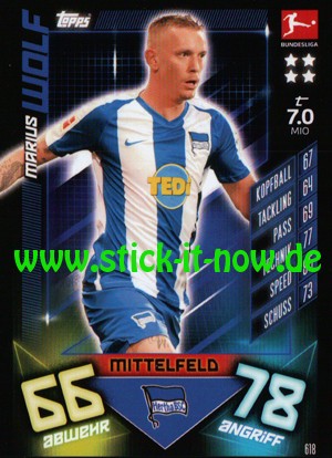 Topps Match Attax Bundesliga 2019/20 "Extra" - Nr. 618