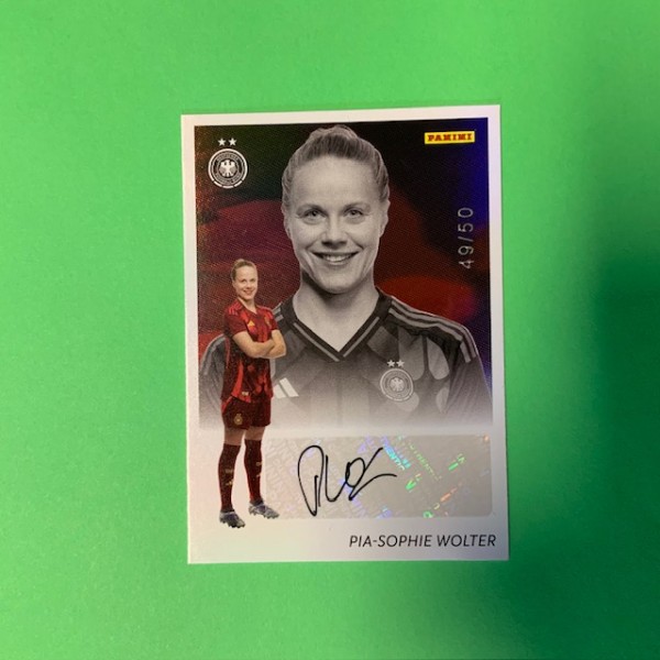 DFB Frauen Team-Set 2025 - Nr. AU-25 ( Pia-Sophie Wolter ) - Rot 49/50