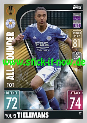 Match Attax Champions League 2021/22 - Nr. 92 (All-Rounder)