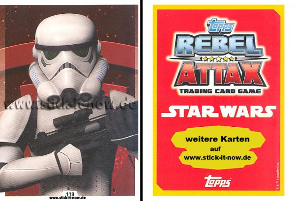 Rebel Attax - Serie 1 (2015) - STRIKE-FORCE - DAS IMPERIUM 2 - Nr. 119