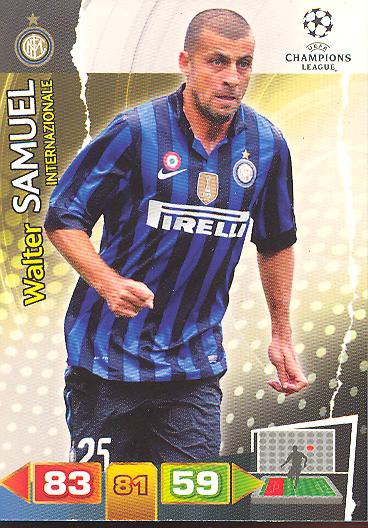 Walter Samuel - Panini Adrenalyn XL CL 11/12 - Inter Mailand
