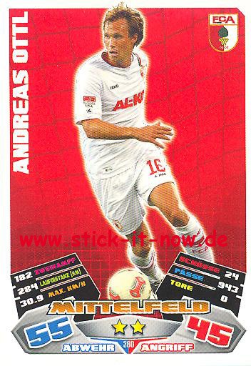 Match Attax 12/13 EXTRA - Andreas Ottl - FC Augsburg - Nr. 380