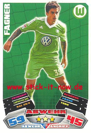 Match Attax 12/13 EXTRA - Fagner - VfL Wolfsburg - Nr. 430