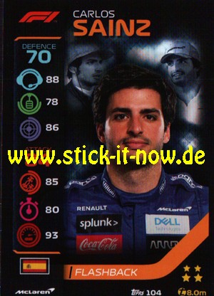 Turbo Attax "Formel 1" (2020) - Nr. 104