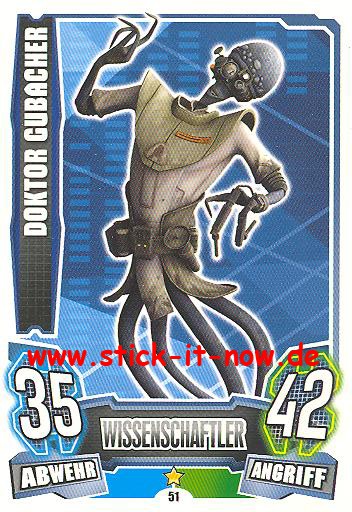 Force Attax - Star Wars - Clone Wars - Serie 4 - DOKTOR GUBACHER - Nr. 51