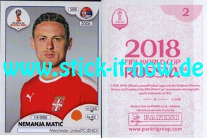 Panini WM 2018 Russland "Sticker" INT/Edition - Nr. 412