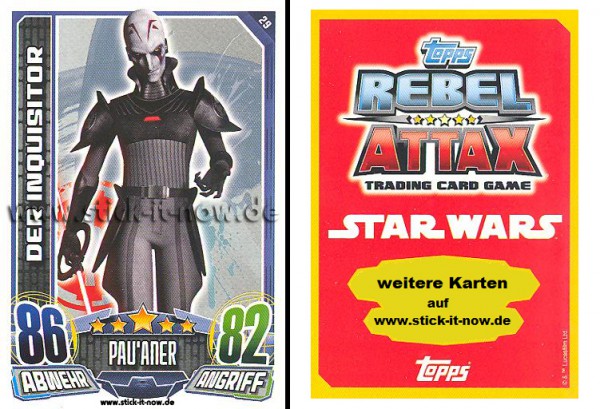 Rebel Attax - Serie 1 (2015) - DER INQUISITOR - Nr. 29