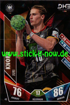 LIQUI MOLY Handball Bundesliga "Karte" 21/22 - Nr. 43 (Glitzer)
