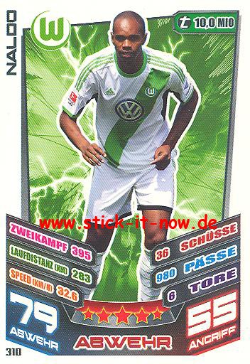 Match Attax 13/14 - VfL Wolfsburg - Naldo - Nr. 310