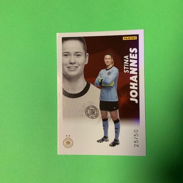 DFB Frauen Team-Set 2025 - Nr. BA-14 ( Stina Johannes ) - Rot 25/50