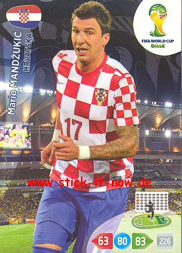 Panini Adrenalyn XL Brasil WM 2014 - Mario MANDZUKIC