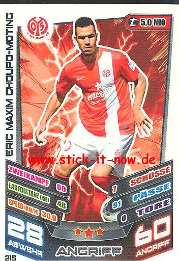 Match Attax 13/14 - FSV Mainz 05 - Eric Maxim Choupo-Moting - Nr. 215