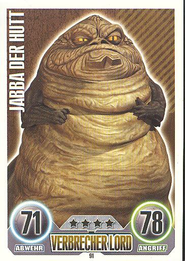 Force Attax - JABBA DER HUTT - Verbrecher Lord - Söldner - SERIE 1 (2010)