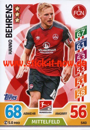 Topps Match Attax Bundesliga 17/18 EXTRA - Nr. 540