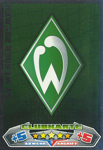 Clubkarte SC Werder Bremen Match Attax 12/13-19 