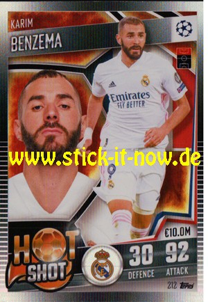 Topps Match Attax 101 (2021) - Nr. 212 ( Hot Shot )