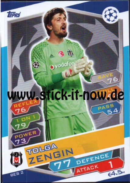 Match Attax Champions League 16/17 - Nr. BES 2