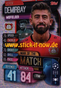 Match Attax Champions League 2019/20 - Nr. M LEV (Man of the Match)