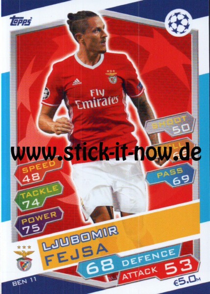 Match Attax Champions League 16/17 - Nr. BEN 11